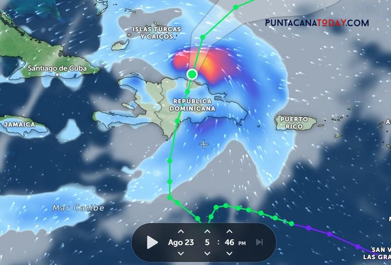 Storm Franklin departs the Dominican Republic