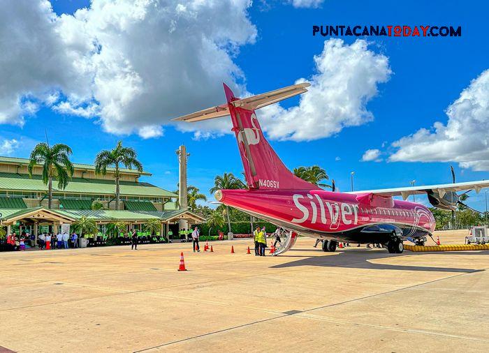 Inaugural Silver Airways flight from San Juan, PR arrives at La Romana Airport with celebration