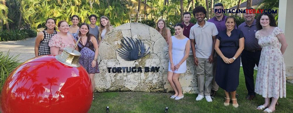 rewrite this title Feiertag HTM students learn about hospitality processes in Punta Cana, Casa de Campo and Cap Cana