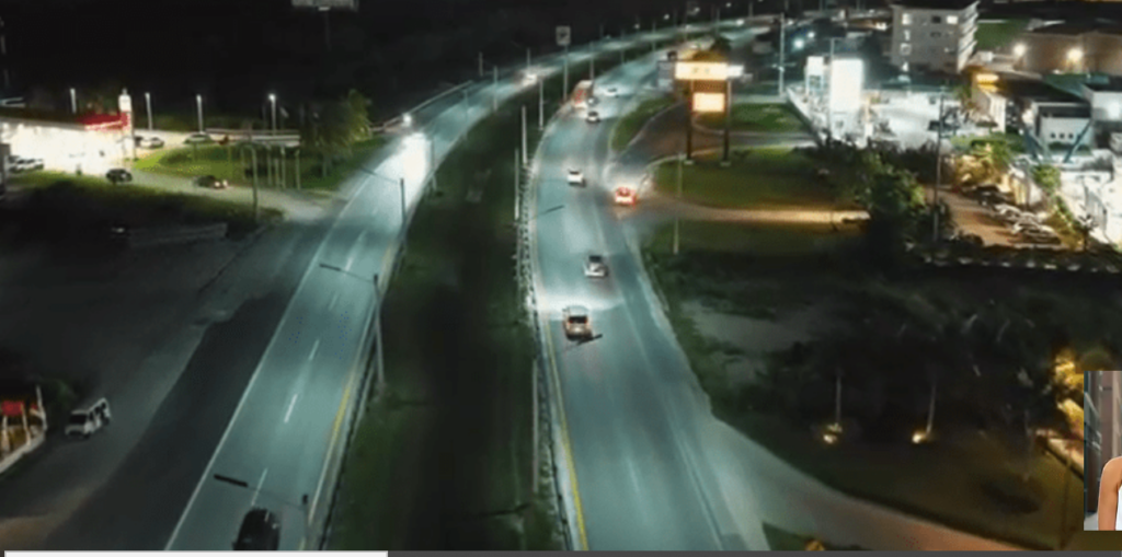Frank Rainieri Tourist Boulevard in Punta Cana Now Fully Illuminated