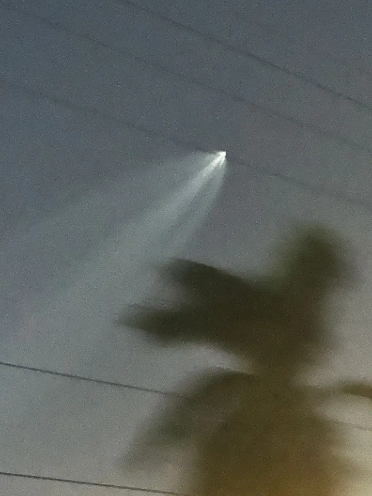 SpaceX Falcon 9 Rocket Sighting Reported from Punta Cana