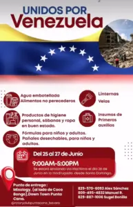 Humanitarian Response Rotary Club Punta Cana Bavaro Launches Emergency Relief Drive for Venezuela Earthquake Victims