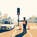 Ilustración editorial: DIGESETT despliega amplio operativo de alcoholemia en el cruce de Downtown