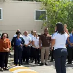 simulacro por terremoto en Bávaro - ¡Todos fuera! Colaboradores evacuaron el Hotel Palladium en Bávaro durante el si