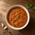 Sofrito dominicano licuado, foto cenital